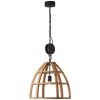 Brilliant MATRIX WOOD Pendant Light black, 1-light source