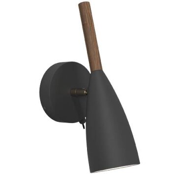 Design For The People by Nordlux PURE Wall Light Dark wood, black, 1-light source