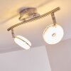 Donot Ceiling Light LED matt nickel, 2-light sources