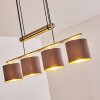 Glane Pendant Light matt nickel, 4-light sources
