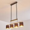 Glane Pendant Light matt nickel, 4-light sources