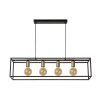Pendant Light Lucide RUBEN black, 4-light sources