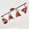 Ceiling Light Safari rust-coloured, 4-light sources