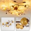 VIRGA ceiling light brown, 6-light sources