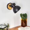 FLAGSTAFF Wall Light Light wood, black, 1-light source