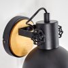 FLAGSTAFF Wall Light Light wood, black, 1-light source