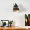 FLAGSTAFF Wall Light Light wood, black, 1-light source