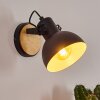 FLAGSTAFF Wall Light Light wood, black, 1-light source