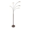 Steinhauer MEXLITE Floor Lamp LED stainless steel, 5-light sources