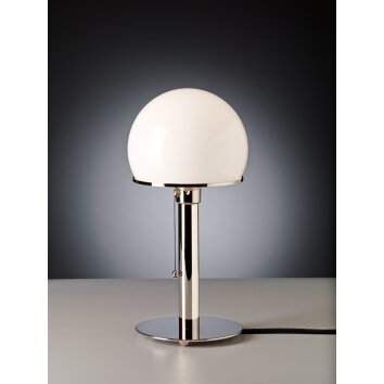 Tecnolumen Wagenfeld 24 Table lamp polished nickel, 1-light source