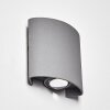 ABAIANG Outdoor Wall Light LED grey, 1-light source