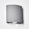 ABAIANG Outdoor Wall Light LED grey, 1-light source