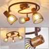ARJEN Ceiling Light rust-coloured, 3-light sources