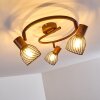 ARJEN Ceiling Light rust-coloured, 3-light sources