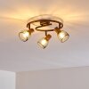 ARJEN Ceiling Light rust-coloured, 3-light sources