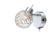 Globo BOLT wall spotlight LED chrome, 1-light source