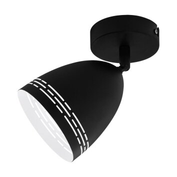 EGLO SABATELLA wall spotlight black, white, 1-light source