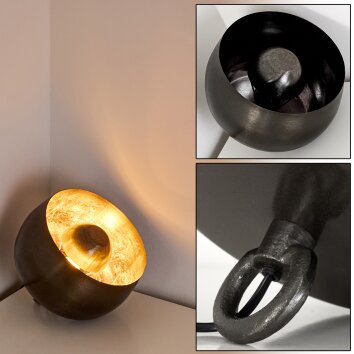 BLUESTONE Table Lamp brushed steel, 1-light source