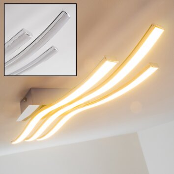 Eglo Roncade ceiling light LED chrome, 3-light sources