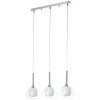 Pendant Light Brilliant Hadan chrome, 3-light sources