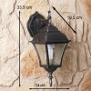 Rabalux Toscana outdoor wall light black