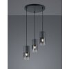 Pendant Light Trio Leuchten ROBIN black, 3-light sources