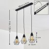 Baguio Pendant Light black, 3-light sources