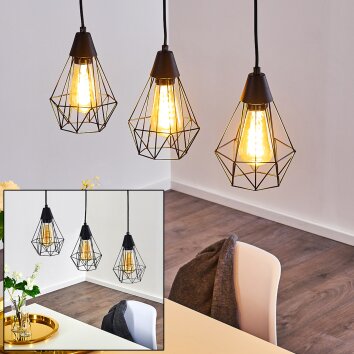 Baguio Pendant Light black, 3-light sources