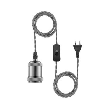 Leuchten Direkt HOLD IT Cable set stainless steel, 1-light source