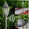 Lignac outdoor Floor Lamp black, silver, 1-light source, Motion sensor