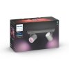 Philips HUE AMBIANCE WHITE & COLOR ARGENTA Wall/ceiling extension silver, 2-light sources, Colour changer