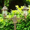 Ribadeo Lamp Post black-gold, 2-light sources