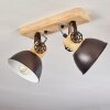 Ceiling Light Orny anthracite, Light wood, 2-light sources