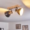 Ceiling Light Orny anthracite, Light wood, 2-light sources