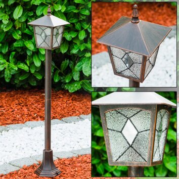 TOK outdoor path Light rust-coloured, 1-light source
