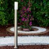 Caserta outdoor floor lamp stainless steel, 1-light source, Motion sensor