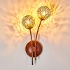 VIRGA Wall Light rust-coloured, 2-light sources