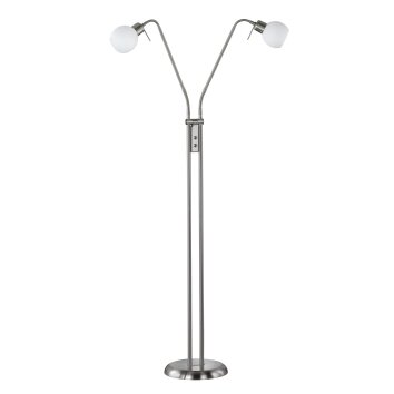 Trio-Leuchten Freddy Floor Lamp LED matt nickel, 2-light sources