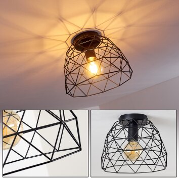 Hajom Ceiling Light black, 1-light source