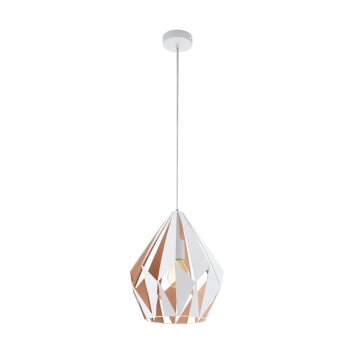 Eglo CARLTON pendant light gold, pink, white, 1-light source