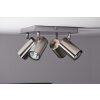 Trio 8024 ceiling light stainless steel, matt nickel, 4-light sources