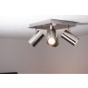 Trio 8024 ceiling light stainless steel, matt nickel, 4-light sources