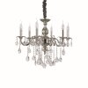 Ideal Lux IMPERO SP6 Chandelier silver, 6-light sources