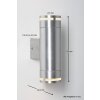Nordlux Can wall light aluminium, 2-light sources