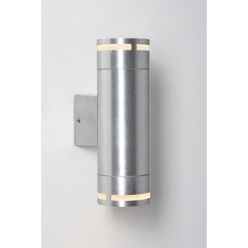Nordlux Can wall light aluminium, 2-light sources