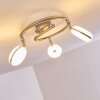 Donot Ceiling Light LED matt nickel, 3-light sources