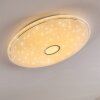 CIRQUE Ceiling light LED chrome, 1-light source, Remote control, Colour changer