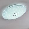 CIRQUE Ceiling light LED chrome, 1-light source, Remote control, Colour changer