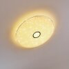 CIRQUE Ceiling light LED chrome, 1-light source, Remote control, Colour changer