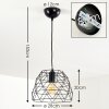 Hajom Pendant Light black, 1-light source